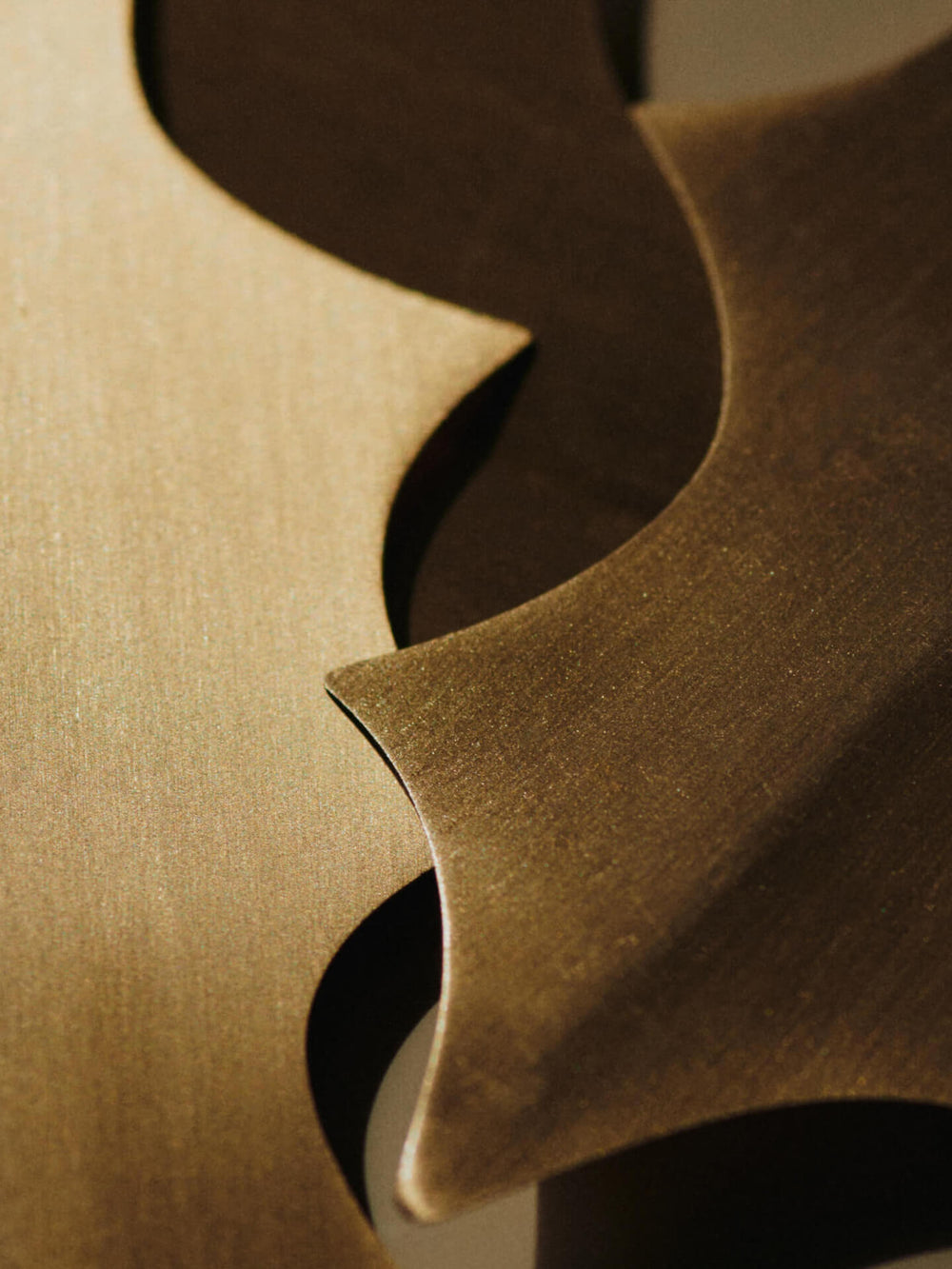 Holly Leaf Brass Ornaments - Set of 4 - Brass