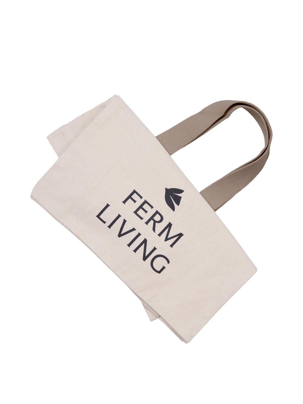 Ferm Living Everyday Tote Bag - Undyed/Dark Cashmere