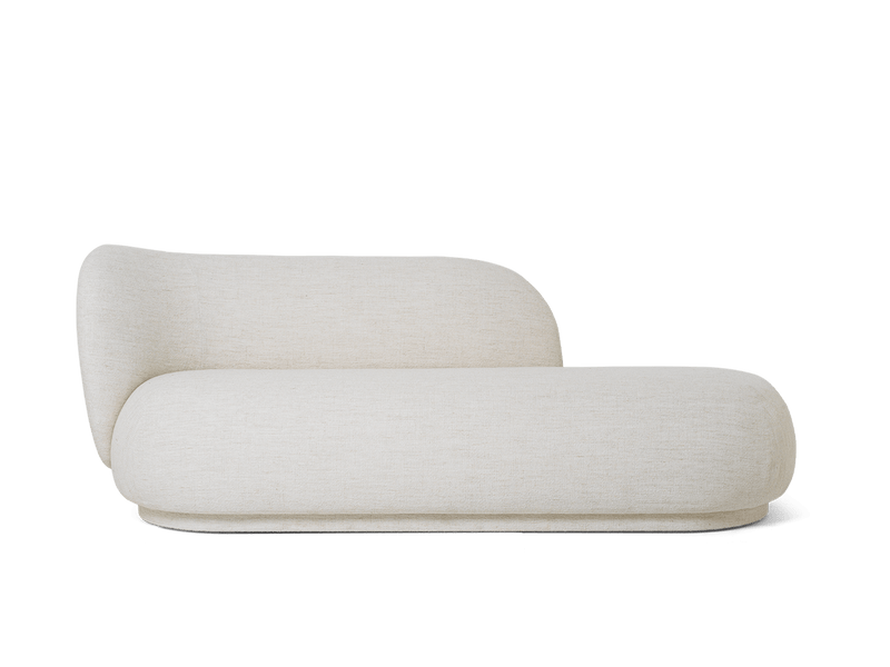 Rico Divan Left - Bouclé - Off-White