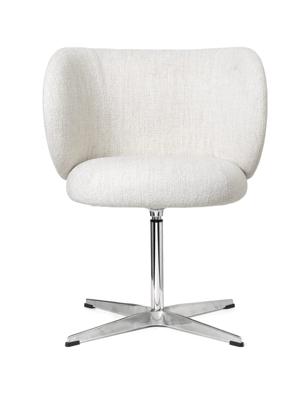 Rico Dining Chair - Swivel - Bouclé - Off-White
