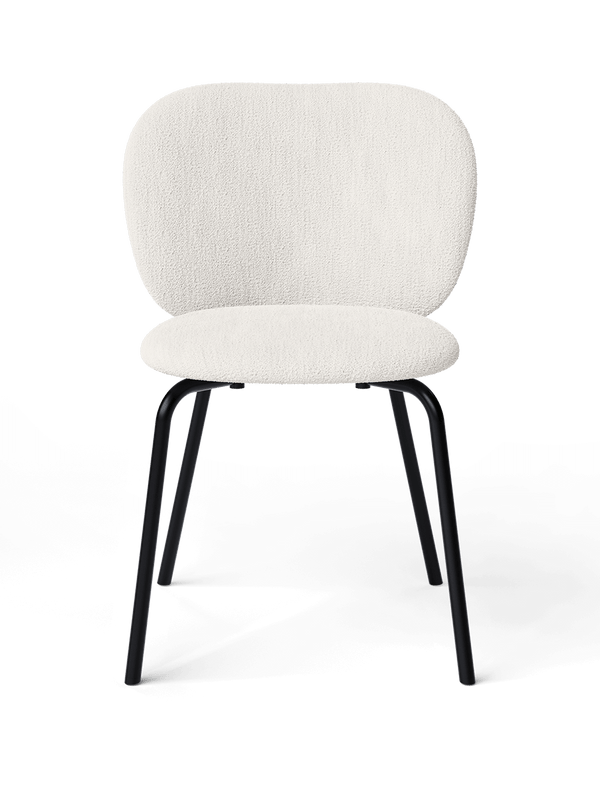 Rico Chair - Black - Bouclé - Off-white