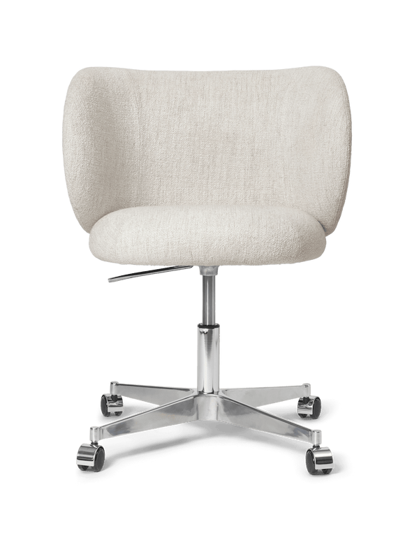 Rico Dining Chair - Castors - Bouclé - Off-White