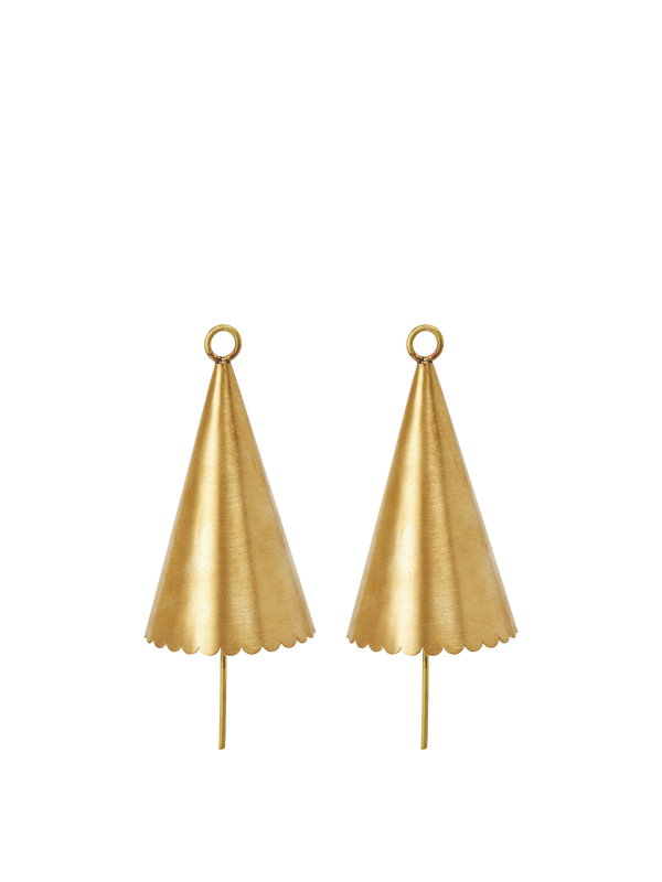 Cone Bell - Set of 2 - Brass