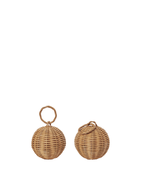 Braided Baubles - Set of 2 - Natural