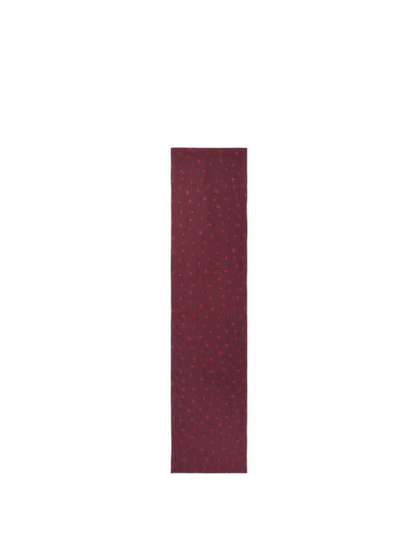 Baies Table Runner - Dark Grape/Picante Red