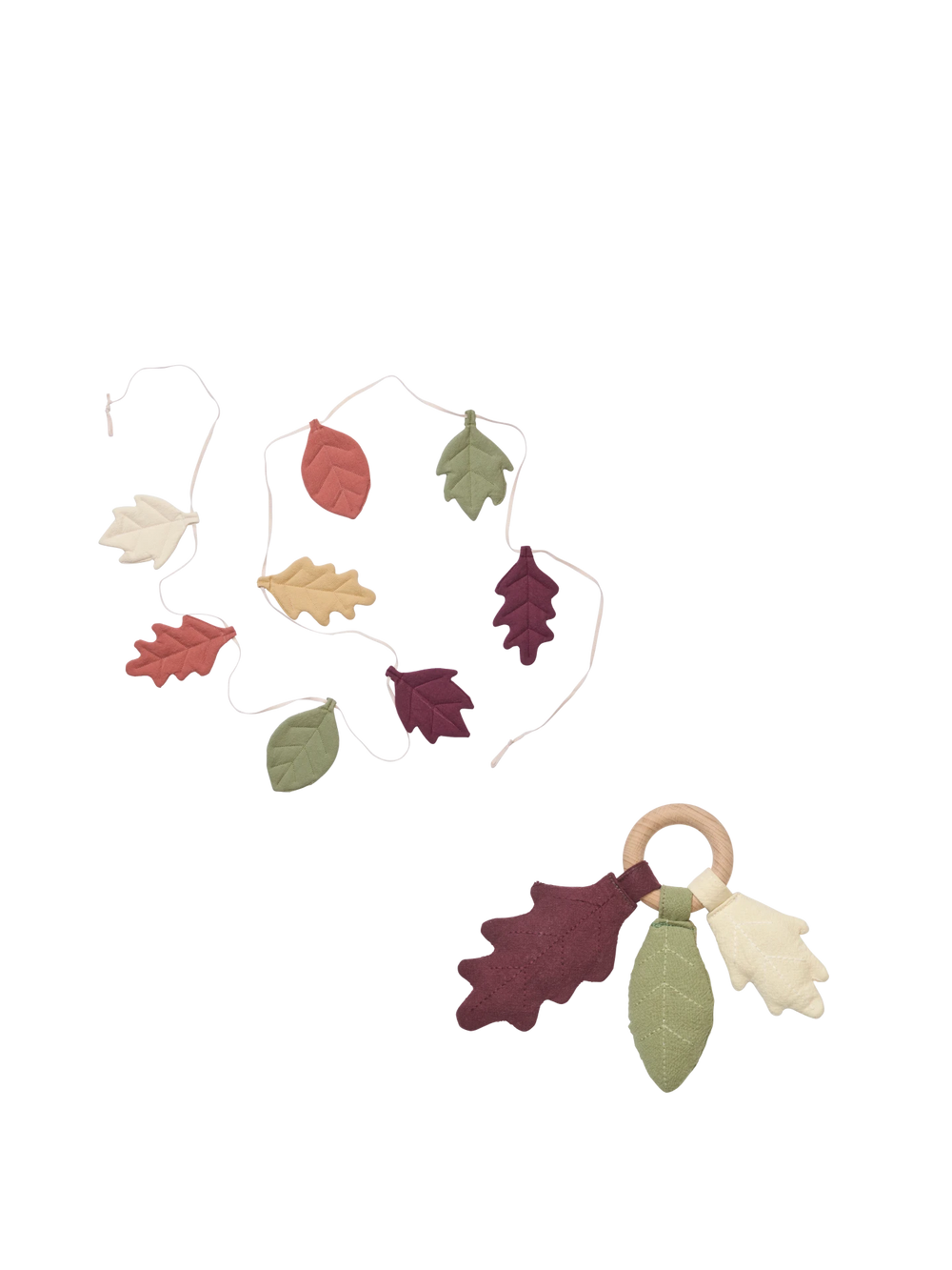 Leaf Garland - Autumn & Rattle - Tea Green - Gift Set