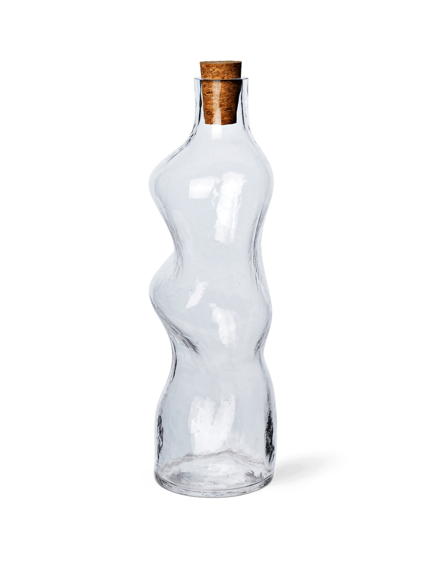 Dimple Flaske - Klar glas | Ferm Living