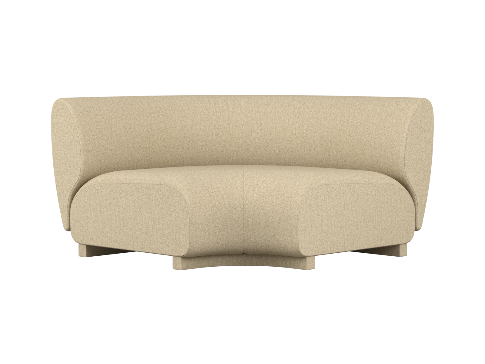 Rico Sofa Hjørne - Bred - Raw Bouclé - Naturlig – Ferm Living